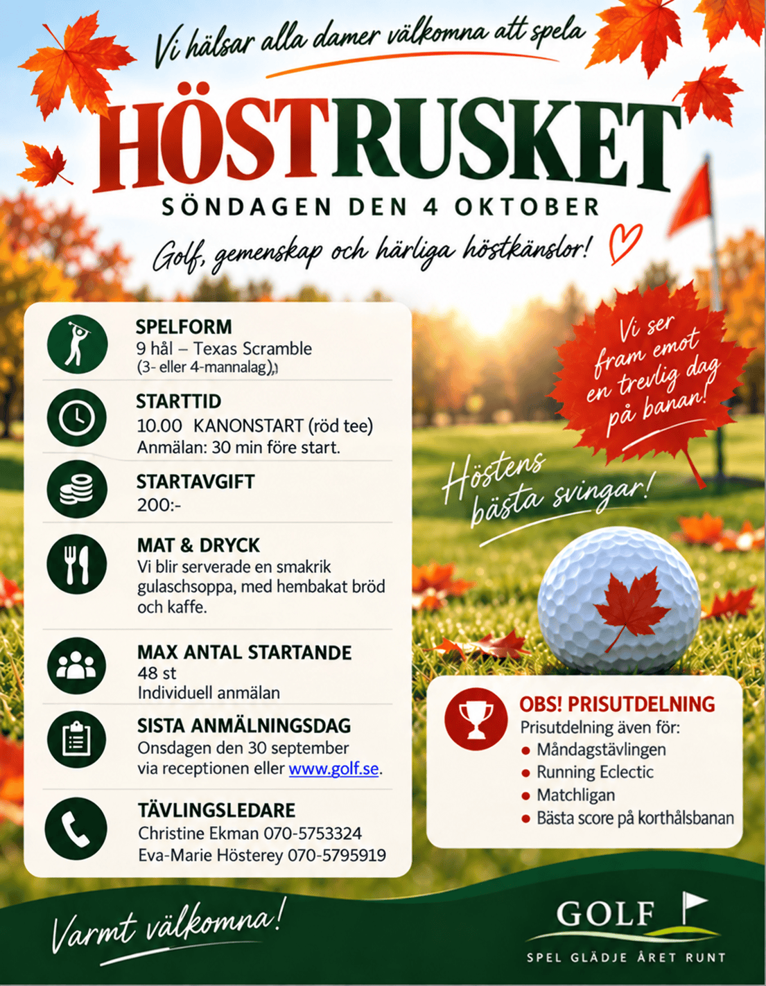 Höstrusket 261004 - Inbjudan Hostrusket 261004 Inbjudan 1